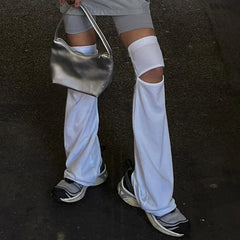 Gothic Hollow Punk Letter Sock