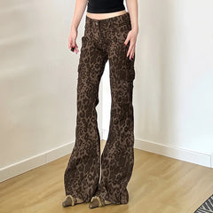 Leopard Print Gothic Skinny Pant