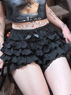 Lolita Lace Bow Patchwork Skirt