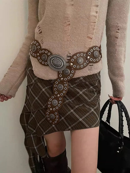 High-End Gothic Vintage Western Belt