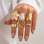 European Baroque Pearl Gothic Ring