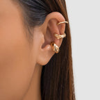Chunky Metal No Piercing Clip Ear Cuff Earring