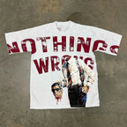 Hip Hop Graphic Printing Cotton T-shirt