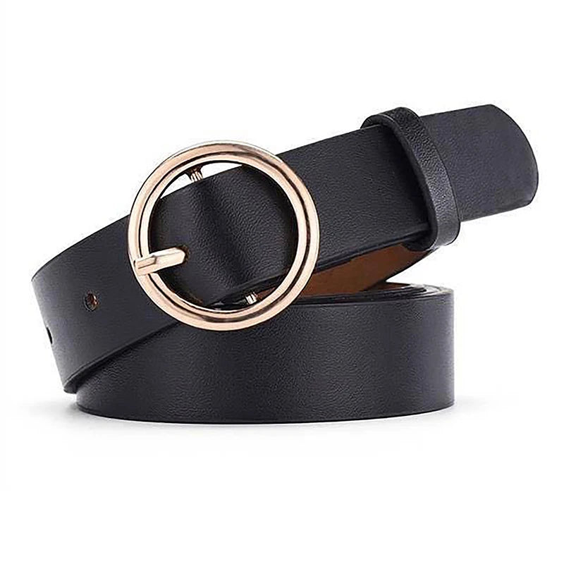 PU Gothic Leather Pin Buckle Belt