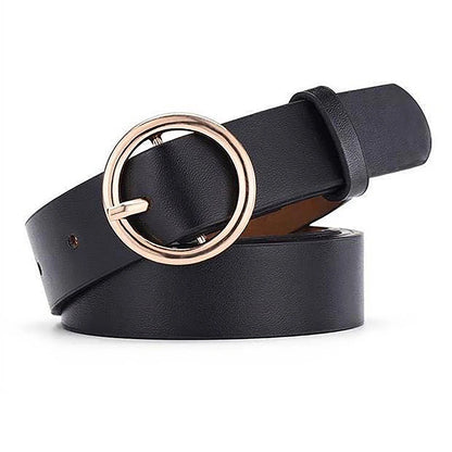 PU Gothic Leather Pin Buckle Belt