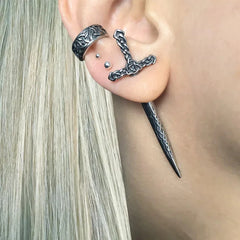 Steel Punk Gothic Sword Dagger Stud Earring