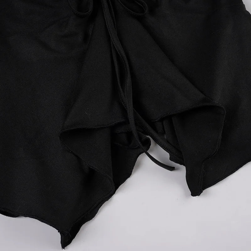 Shirred V-Neck Crop Blouse