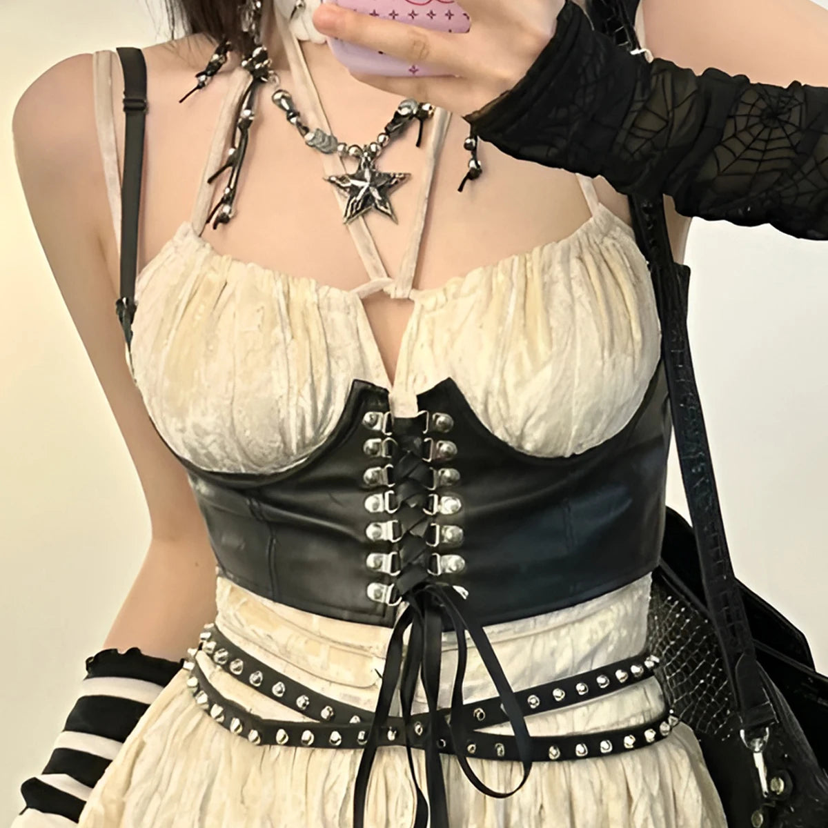 Dark Style Belted Corset Main image