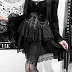 Drawstring Ruffle Fairycore Skirt