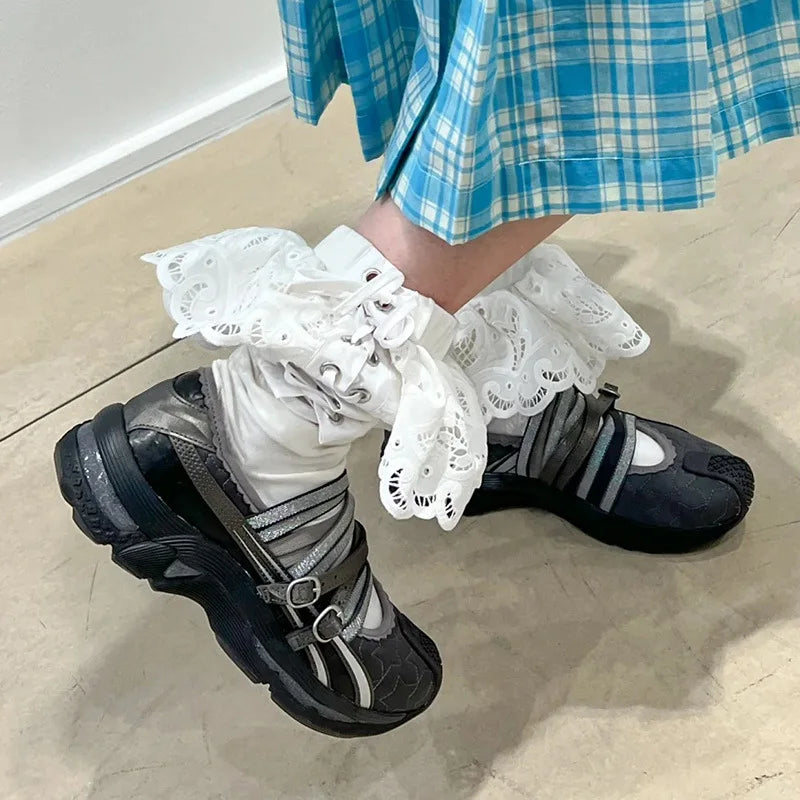 Mary Jane Sneakers Women Y2K Trendy Flat