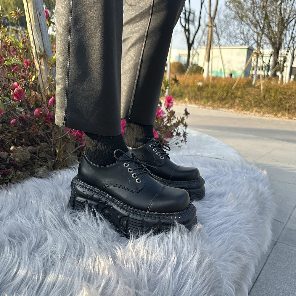 Gothic Lace-Up Ankle Rock Sneaker