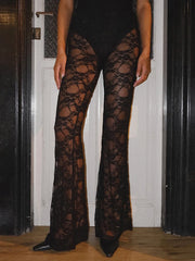 Gothic Flare Lace Leg Pant
