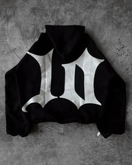 Gothic Retro Graphic Print Hoodie