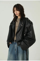 Unisex Oversized Motorcycle Jacket