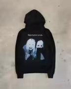 Gothic Cartoon Letter Oversized Hoodie
