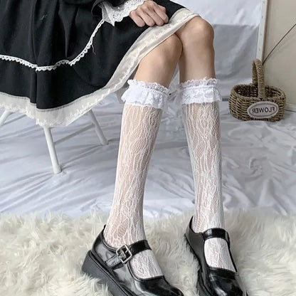 Gothic Skull Bat Cosplay Sock