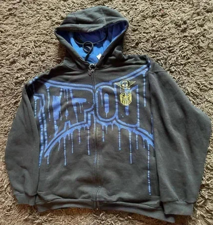 Gothic Eyes Print Sports Hoodie