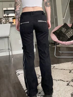 New Dark Punk Gothic Y2K Patchwork Pant