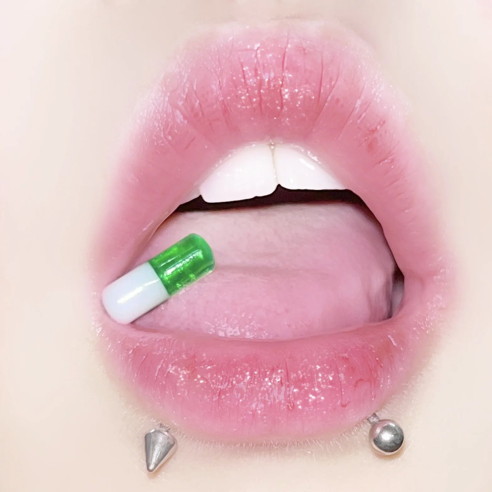 Acrylic Capsule Hip Hop Candy Tongue Ring Main image