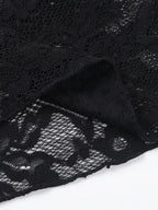 Lace Flare Sleeve Mesh Top