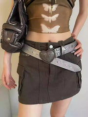 Love Y2K Gothic Retro Slim Personality Belt