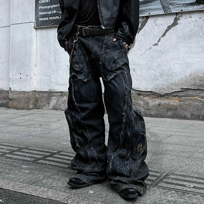 Deconstructed Stained Gothic Pant