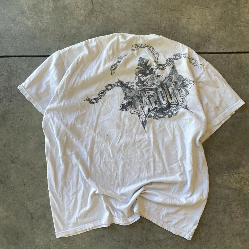 Letter Print Oversized Cotton T-shirt