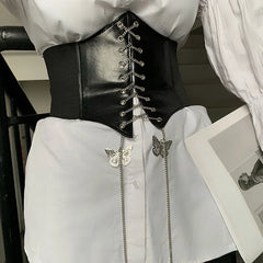 Butterfly Chain Wide Corset Belt