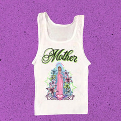 Gothic Letter Print Crop Cotton T-shirt