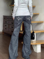 Gemstone Gothic Slim Flare Pant