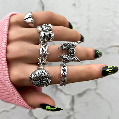 Y2K Punk Hip Hop Gothic Spider Ring