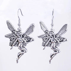 Vintage Fairy Wings Grunge Hanging Earring