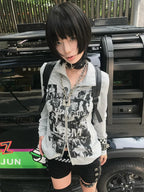 Knit Punk Style Jacket