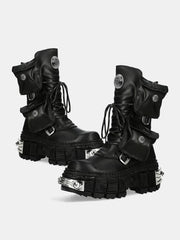 New Punk Platform Gothic Lace Up Boot