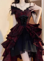 Fluffy Sleeve Princess Midi Dress