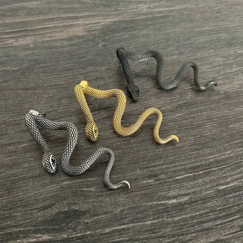 Exaggerated Gothic Snake Detachable Stud Earring
