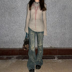 Tattoo Print Gothic Vintage Pant