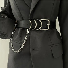 European American Gothic Punk Chain Belt