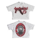 Hip Hop Cartoon Print Oversized Cotton T-shirt