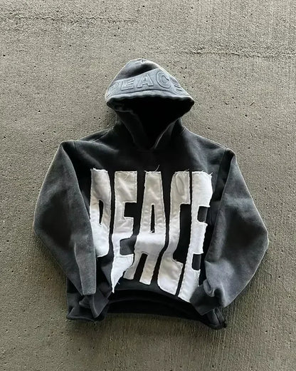 Y2K Gothic Skull Pattern Hoodie