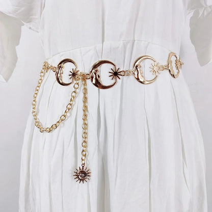 Punk Gothic Hip Hop Layered Waist Chain Belt