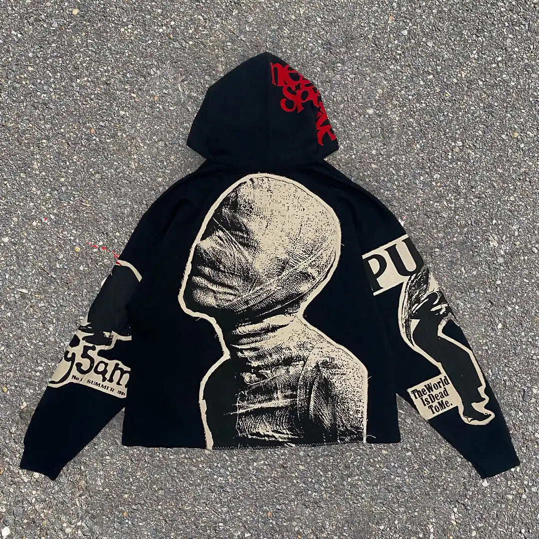 Gothic Mummy Graphic Pullover Hoodie Main image