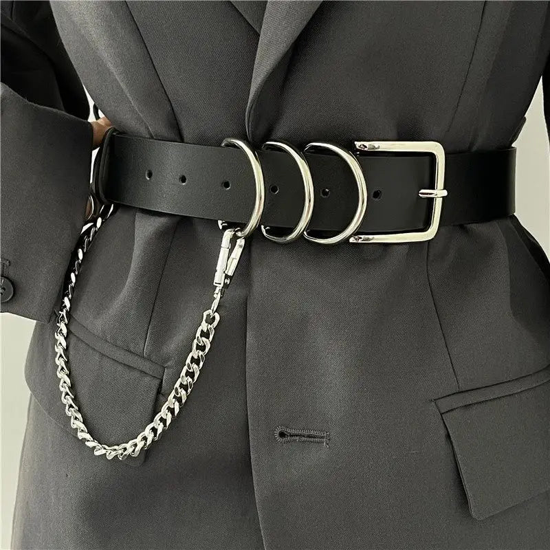 European American Gothic Punk Chain Belt