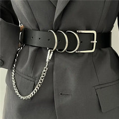 European American Gothic Punk Chain Belt