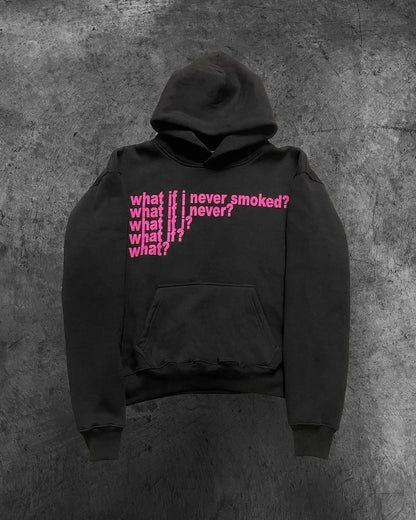 Gothic Casual Print Oversized Hoodie