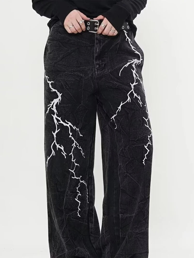 Black Gothic Baggy Harajuku Denim Pant