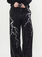 Black Gothic Baggy Harajuku Denim Pant