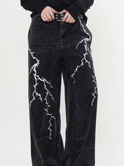 Black Gothic Baggy Harajuku Denim Pant