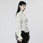 Gothic Flare Sleeve Chiffon Blouse