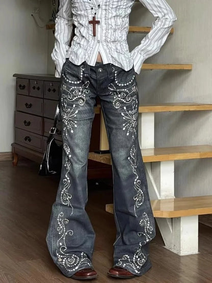 Gemstone Gothic Slim Flare Pant